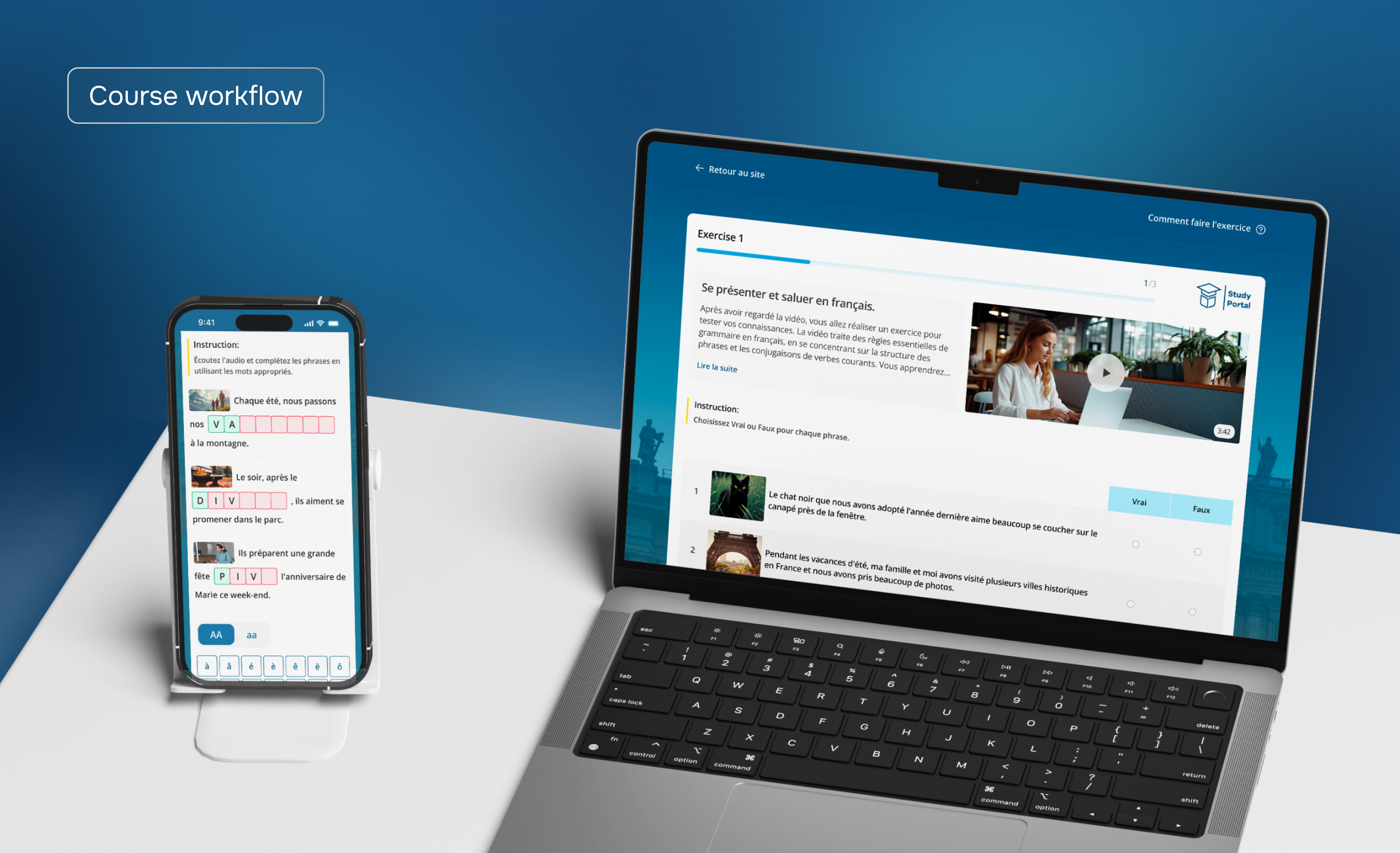 Study Portal Course workflow